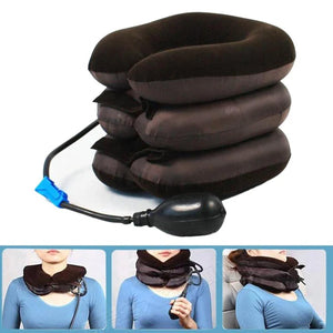 Almohada ortopédica inflable para cuello